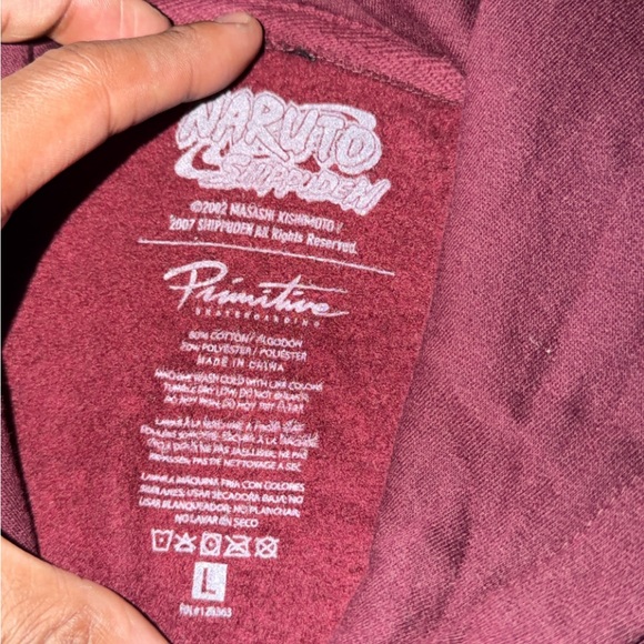 Itachi Naruto Primitive Hoodie Sz Large NWOT - Picture 3 of 5